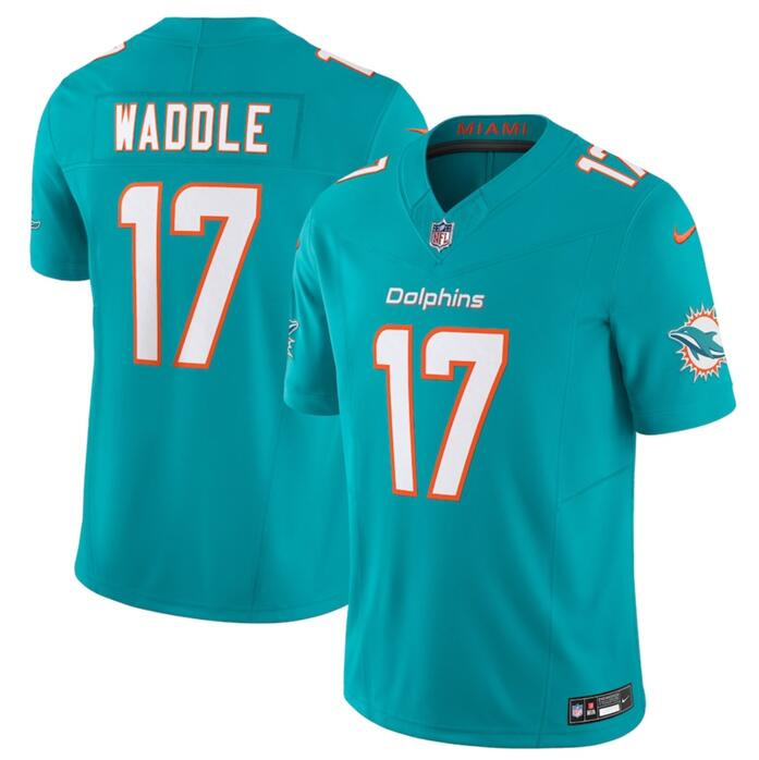 Men's Miami Dolphins ACTIVE PLAYER Custom Aqua 2023 F.U.S.E Vapor Limited Football Stitched Jersey